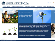 Tablet Screenshot of globalimpactcap.com